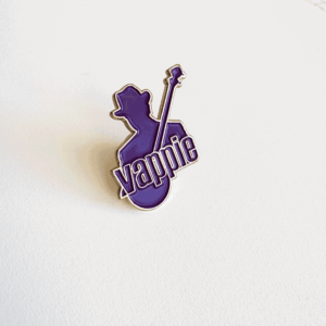 Don Vappie New Orleans Creole Jazz Banjo Badge Purple