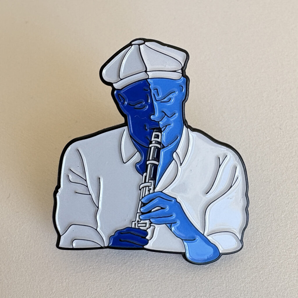 Adrian Cox Enamel Clarinet Pin
